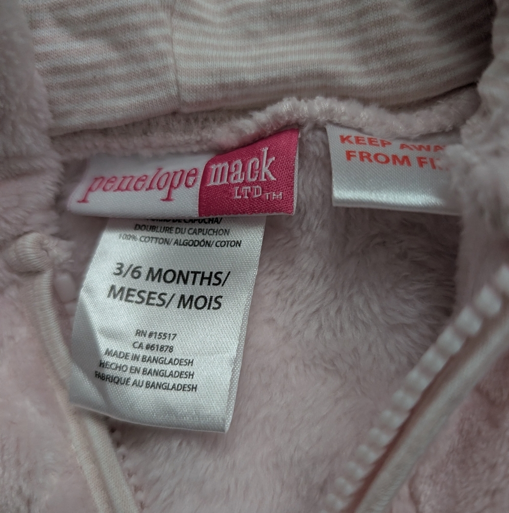 Bundle Baby Girls Fleece Footed Pajamas And Swaddle - Picture 5 of 7